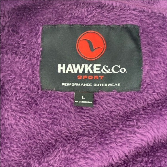 NWT Hawke & Co | Purple High Neck Fleece Jacket - Picture 7 of 7